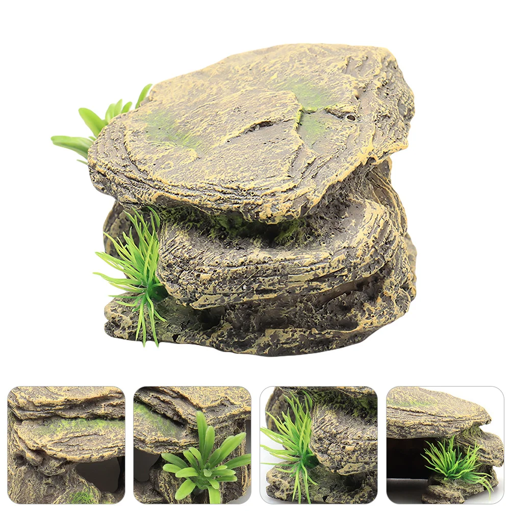 

Tank Decor Fish Landscaping Decoration Resin Ornament Reptile Terrace Simulation