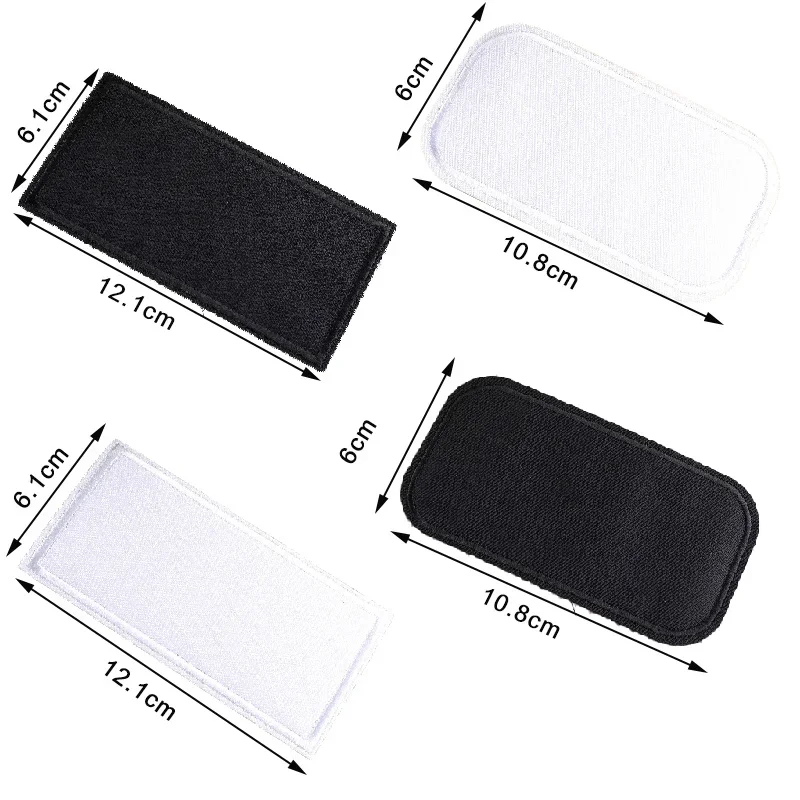 5Pcs 나일론 수리 패치 패치에 철 가장 강한 접착제 스티커 철제 패치 블랙 화이트 패치 의류 청바지 다운 재킷