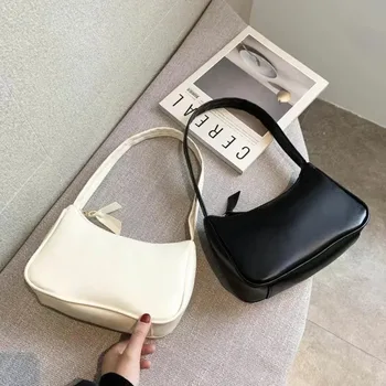 New Trendy Women Bag Fashion Simple PU Leather Shoulder Bag Casual Commute Underarm Handbags for Women 2026