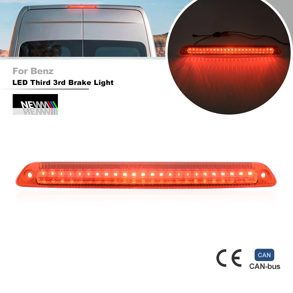 

For Benz Sprinter W906 W907 W910 For VW Crafter For Dodge Sprinter 2500 3500 LED High Mount Third Brake Light Tail Warning Lamp