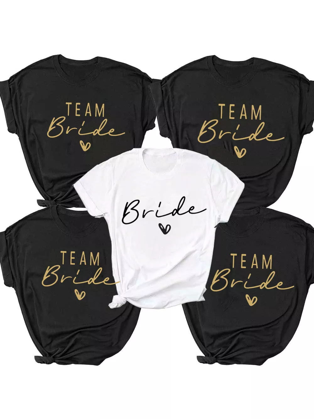 Women Team Bride Bachelorette Party Shower Hen Party Bridesmaid T-Shirt 2022 Girls Wedding Female Tops Tees