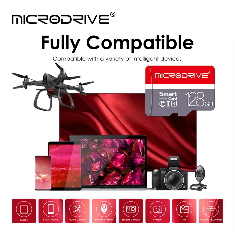 미니 SD 메모리 카드, 마이크로 TF 플래시 드라이브, SD TF 카드 리더기 포함, 클래스 10, 4GB, 8GB, 16GB, 32GB, 64GB, 128GB, 256GB, 도매