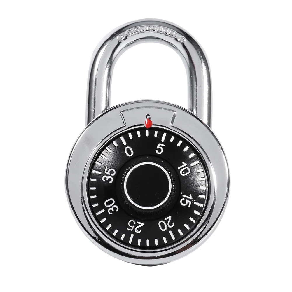 Combination Padlock Round Dial Number Luggage Suitcase Security