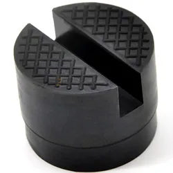 Durable Rubber Jack Pad Frame Protector for Vehicle Lifting and Repair (Black)
