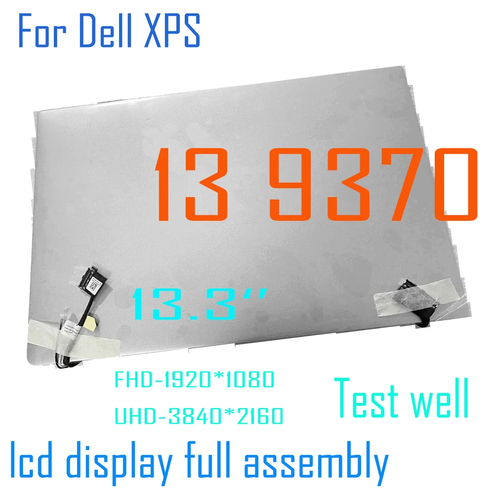 

Original New13.3’’ UHD 4K FHD LCD For Dell XPS 13 9370 P82G LCD Display Full Assembly Panel Replacement Upper Half Set Silver