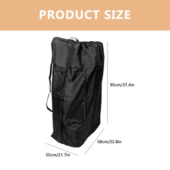 Borsa da viaggio per passeggino, coprisedile per aereo, borsa portaoggetti di grandi dimensioni, borsa per sedia pieghevole, borsa portaoggetti portatile per esterni 95*58CM