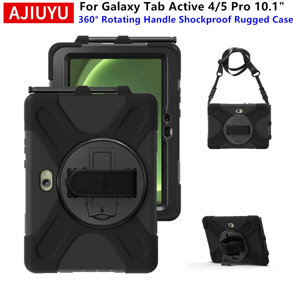 AJIUYU 360° Rotating Rugged Tablet Stand Cover