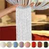 1x2m Glitter String Cheap Door Curtain Beads Room Dividers Beaded Fringe polyester fabric Window Panel 1 piece 100x200cm 1