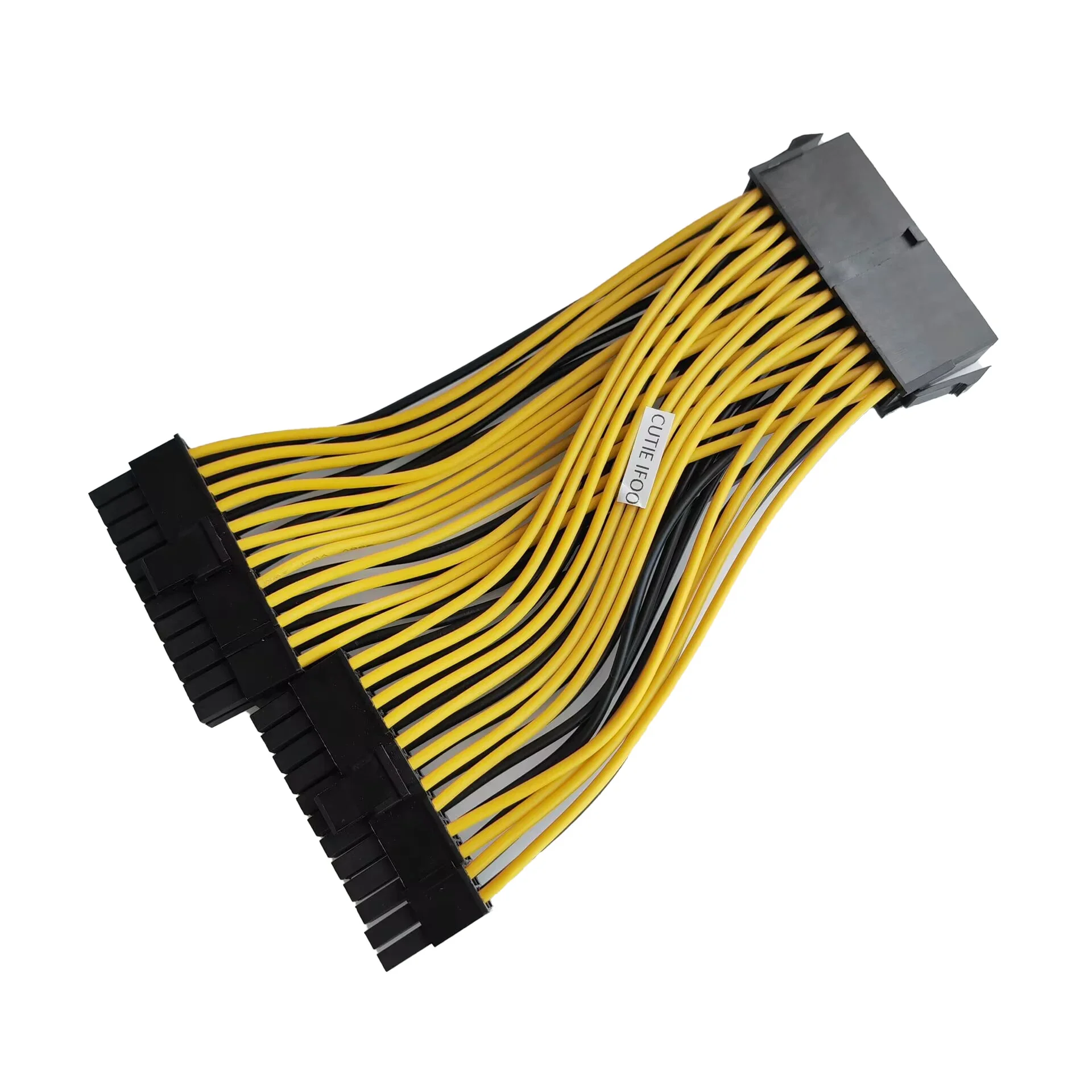 1 bis 2 Port PSU Netzteil 24-Pin Splitter Kabel 24pin 20+4 für Dual ATX Motherboard Buchse auf Stecker Y Adapter Verlängerungskabel
