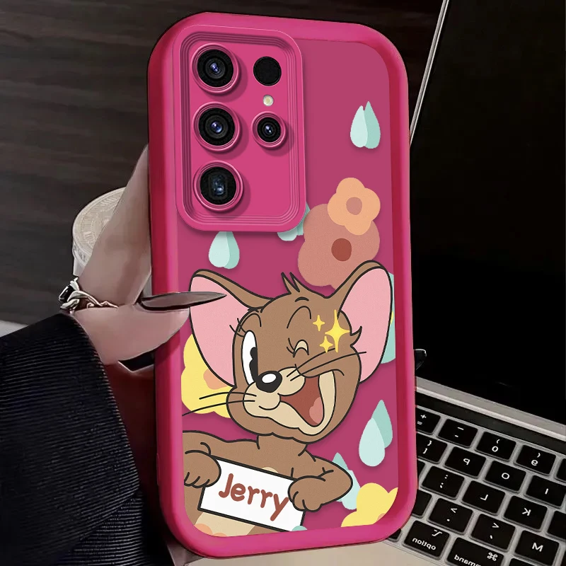 Charming Tom and Jerry Cartoon Matte Soft Phone Case
