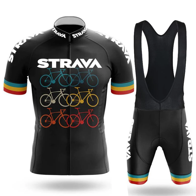 Мужская велосипедная одежда STRAVA новинка Джерси 2021 2022 комплект с шортами костюм