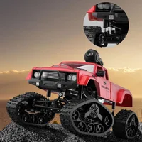 WiFi RC Truck 2.4Ghz 1/16 4WD Off-road RC Car with Front Light WiFi FPV 720P HD Camera Brushed Four-wheel Drive Off-road Toy Car 1
