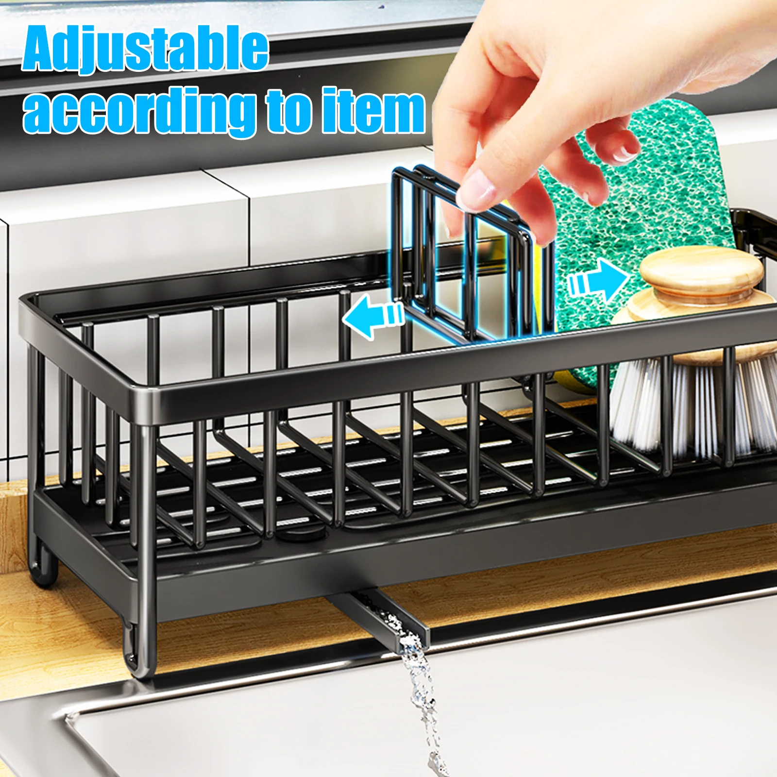 YAMAZAKI home 2876 Alloy Steel Wire Dish Drainer Rack, One Size, Black -  AliExpress