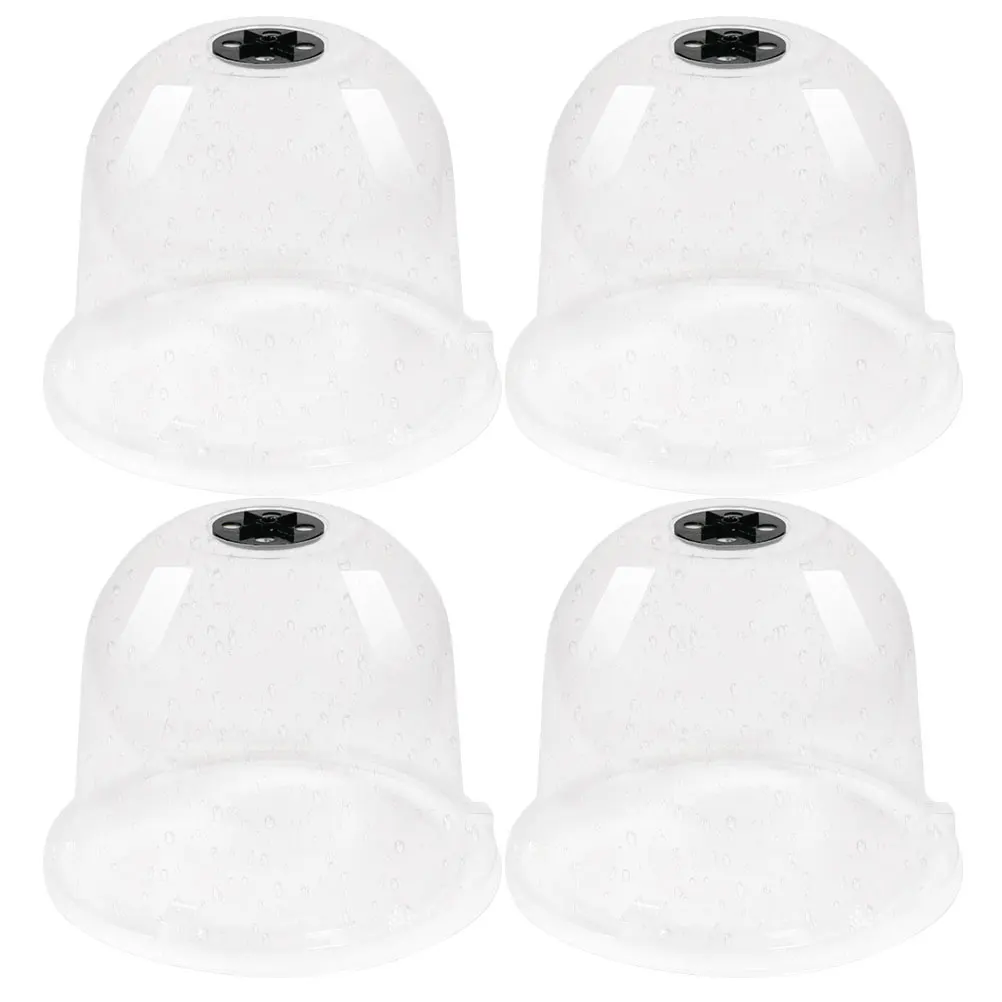 

4pcs Garden Plant Dome Seedling Insulation Cover Planting Protective Cover Breathable Seedling Care Tool Thermostatic Plant Dome