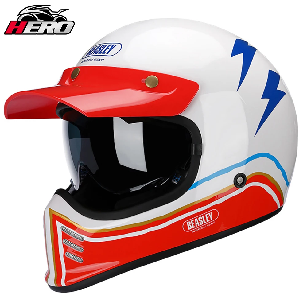 

Motorbike Helmet Higher Quality Full Face Casco Moto Helmets Unisex Cool Locomotive Rally Personality Combination Helmet