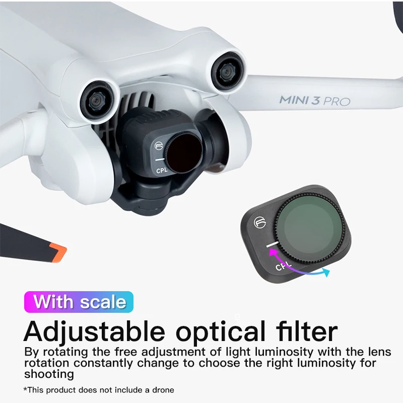 Description Picture 6 of itemRCSTQ Plastic Drone Filter For Dji Mini 3 Pro Accessories Camera Lens UV CPL ND4/8/16/32 For Dji Mini 3 Pro Drones Filters Kit