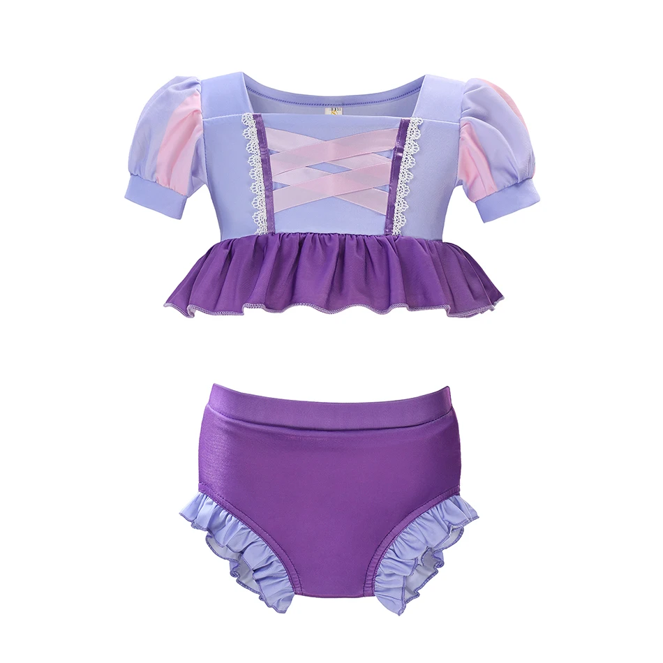 thumbnail image 5 of Disney-traje de baño de Jasmine y Elsa para niña, conjunto de Bikini de unicornio, Isabela, Mirabel, sirena, Ariel, novedad, 5 of 5
