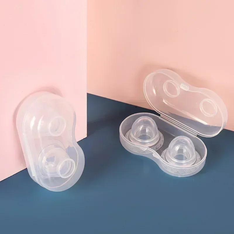 2PC Silicone Nipple Correction Niplette Shield Sucker Corrector Flat Silicone Nipple Breast Correction Inverted Nipple 3