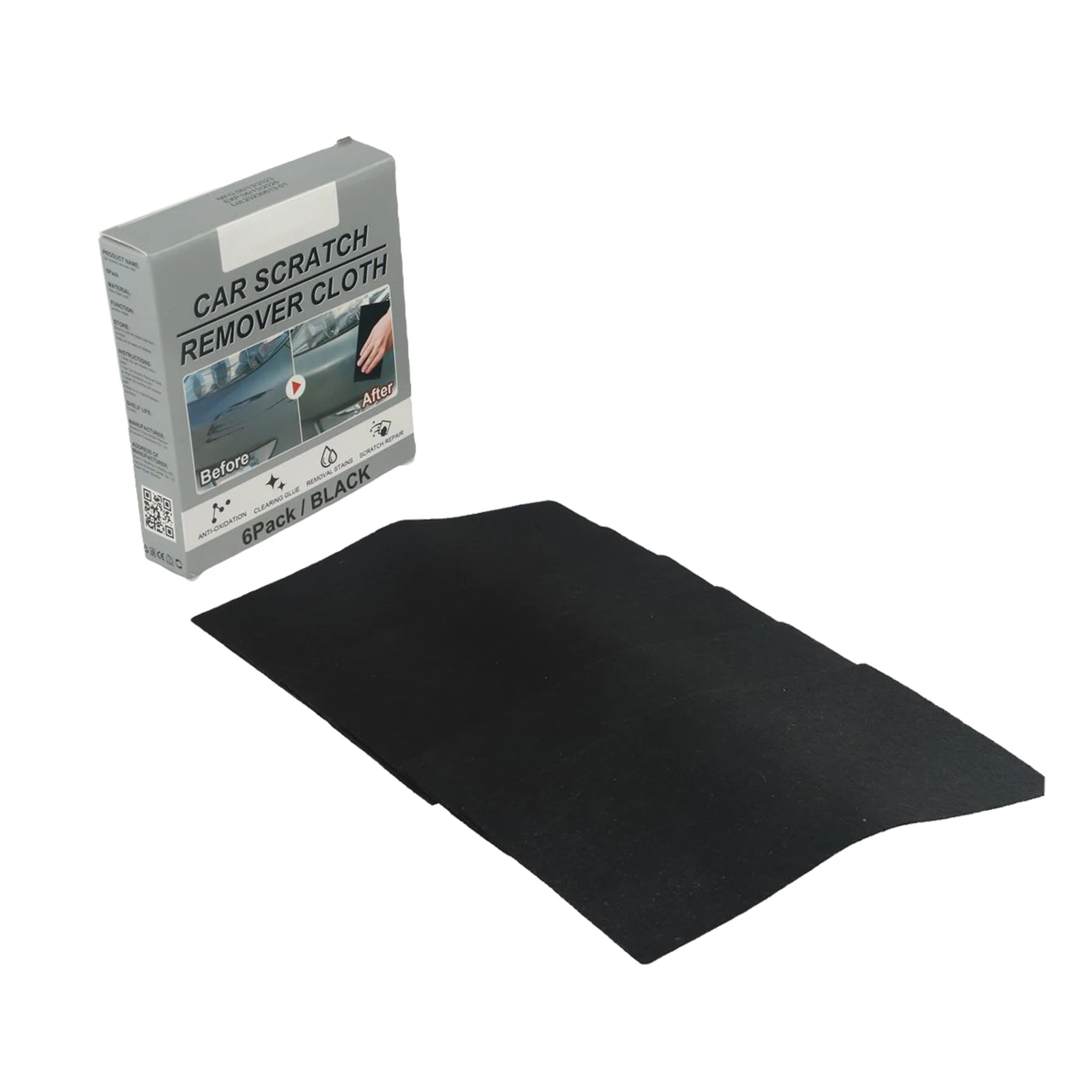 

6pcs Nano Sparkle Car Scratch Remover Cloth Scratch Repair Oxidation Fabric Cloth Scratching Removal Tool Polishing