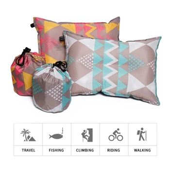 Outdoor Camping Automatic Inflatable Pillow Tent Camping Equipment Leisure Ethnic Style Tent Lunch Break Travel Sleeping Pillow 4