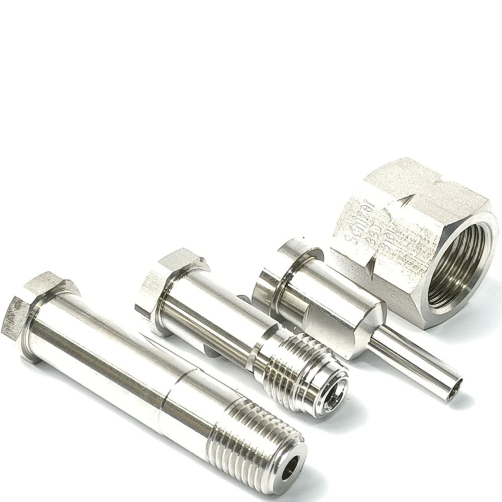 para Npt Vcr Macho Tubo Auto Soldagem End Plug Sus316l Encaixe de Tubulação Inoxidável Conector Acoplador Adaptador Cga320 Cga330