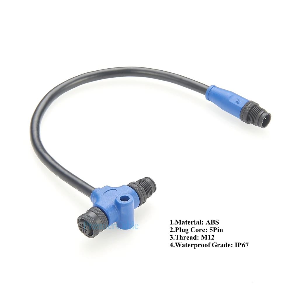 Connettore T NMEA 2000 - Filettatura M12, 5 Pin, IP67 Impermeabile, Per Lowrance E Simrad - Foto 3