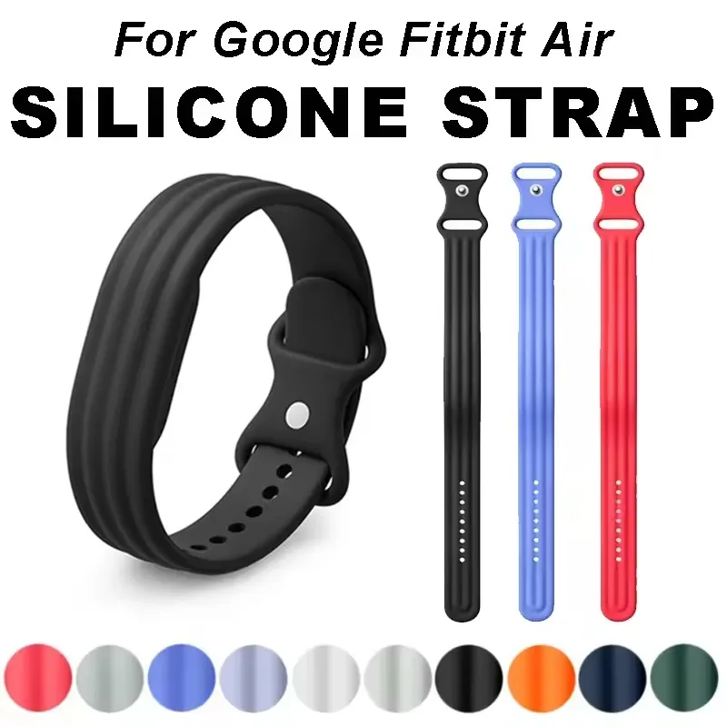 Silicone Sport Strap for Fitness Trackers - Single-Color Wristband for Active Wear