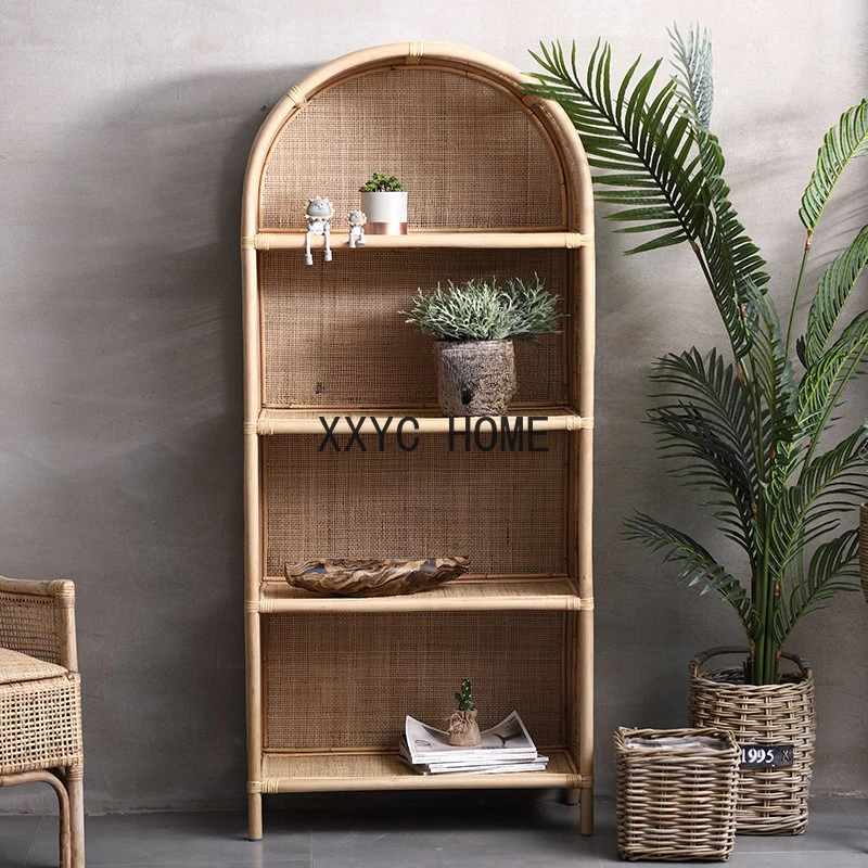 

Modern Minimalist Sideboard Cabinet Household Restaurant Japanese Rattan Cabinet Kitchen Storage Cabinet