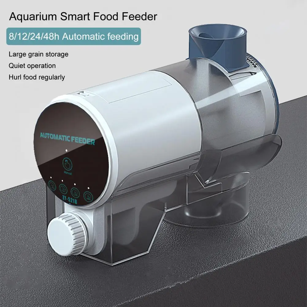 

Automatic Feeder Smart Control LCD Fish Feeding Automatic Aquarium Fish Tank Feeder Digital Fish Tank Electrical Timer Feeder