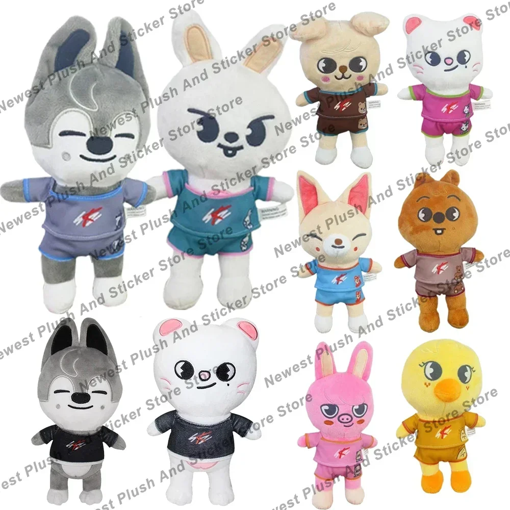 300style Skzoo Plush Toy Kawaii Kpop Stray Wolf Cartoon Stuffed Animal Doll Kawaii Companion Toy Children Gift