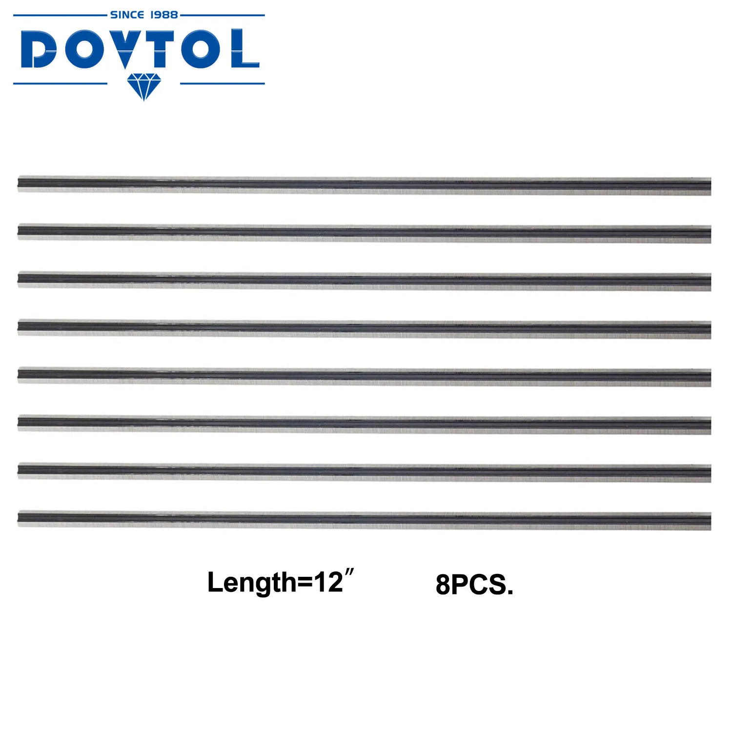 306X8X2.0Mm Lame Per Pialla Coltelli Sostituzione Hss Per Makita 2012 E 2012Nb Pialla A Spessore Trattato Termicamente Doppio Bordo 4Set = 8 Pezzi