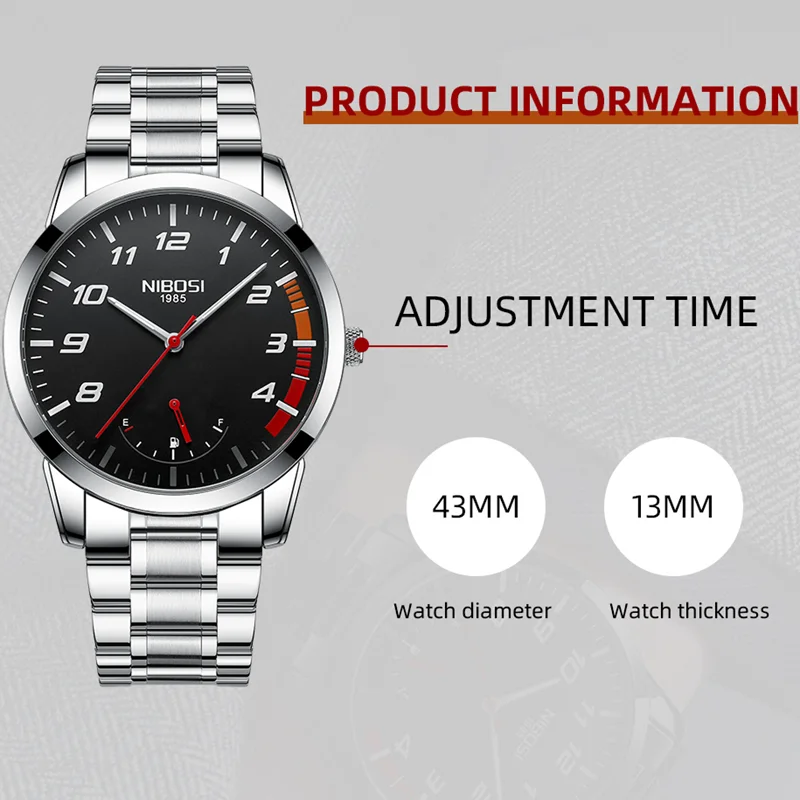 Male Quartz Watch for Men Business Watches Luminous Military Waterproof Car Wheel Clock_voghion.com