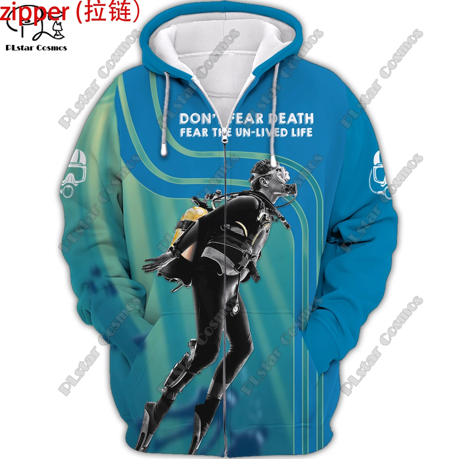 3D Printing New Sports Series Diving Art Unisex Clothing Fun Casual Hoodie/Sweatshirt/Zip/Jacket/T-Shirt Q-1