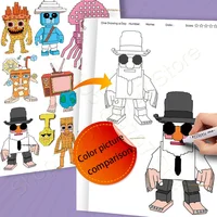 Книги-раскраски «Скадельный мозг», альбом для рисования, школьные цвета, принадлежности для рисования, 67 дома 9, книги для рисования на работу, подарочный набор, игрушки для девочек — изображение 3