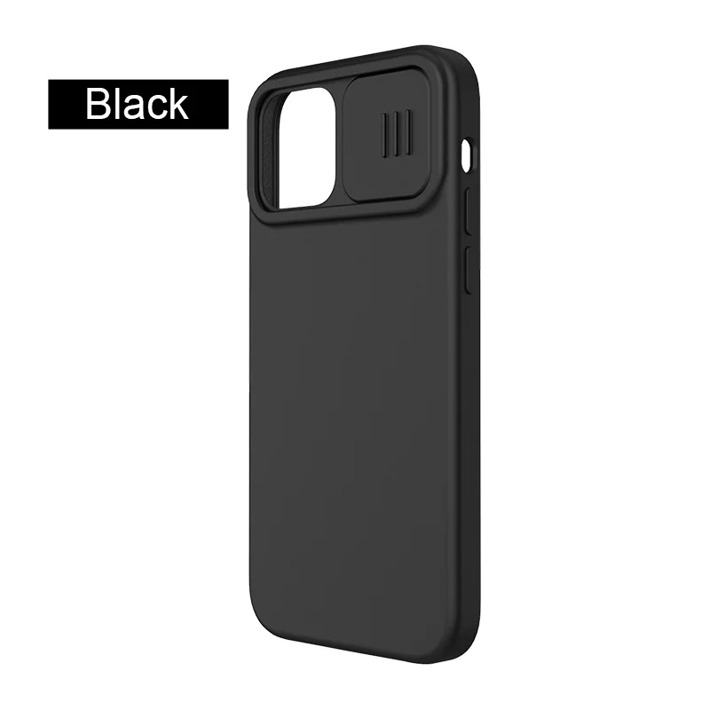 pouch mobile NILLKIN For iPhone 13 Pro Max Case Liquid Silicone Soft Case For iPhone 13 Pro Slide Camera Protect Privacy Cover for iPhone 12 best iphone wallet case Cases & Covers