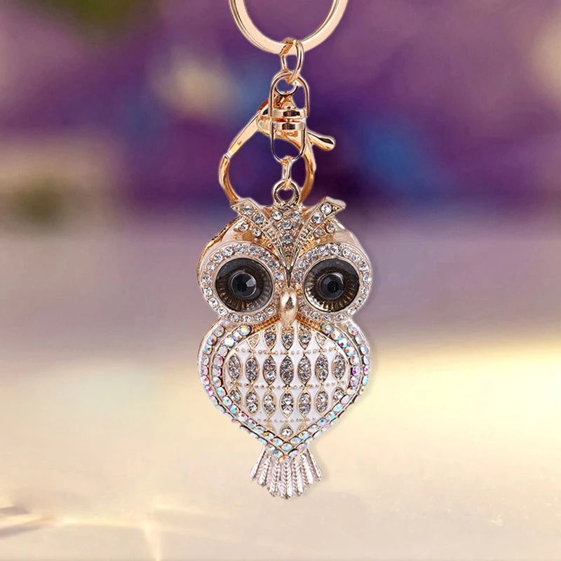 Sparkling Crystal Butterfly Keychain for Handbag Bling Key Chain Stylish Purse Charms Fashionable Keychain Gifts