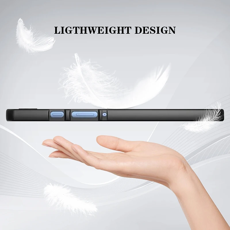 Silicone Protective Tablet Case - Black TPU Back Cover