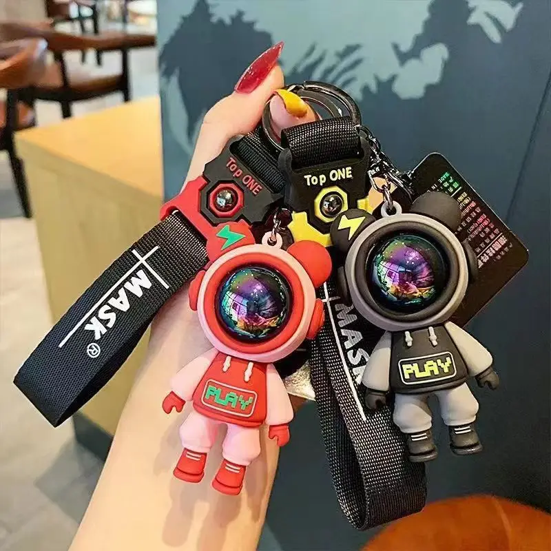 Portachiavi Spaceman set di 2 pendenti da astronauta di circa 6 cm di