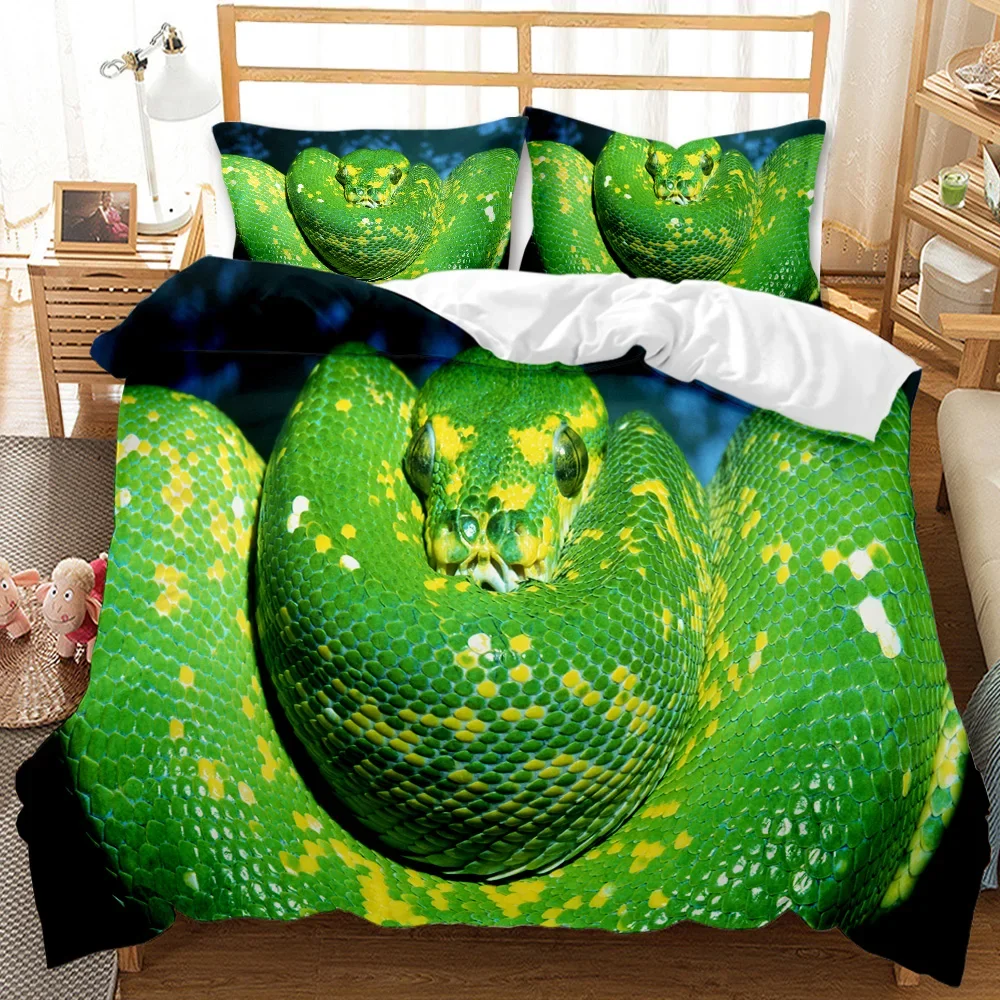 Snake Bedding Set Duvet Cover Set 3d Bedding Digital Printing Bed Linen Queen Size Bedding Set Fashion Design