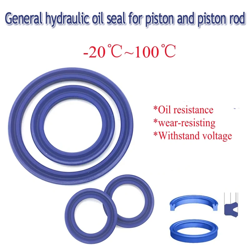 

Полиуретановое масляное уплотнение UN/UHS/U/Y, гидравлическое уплотнение U-образного типа, Вал отверстия цилиндра, поршневой стержень, Вал отверстия, универсальный гидравлический инструмент