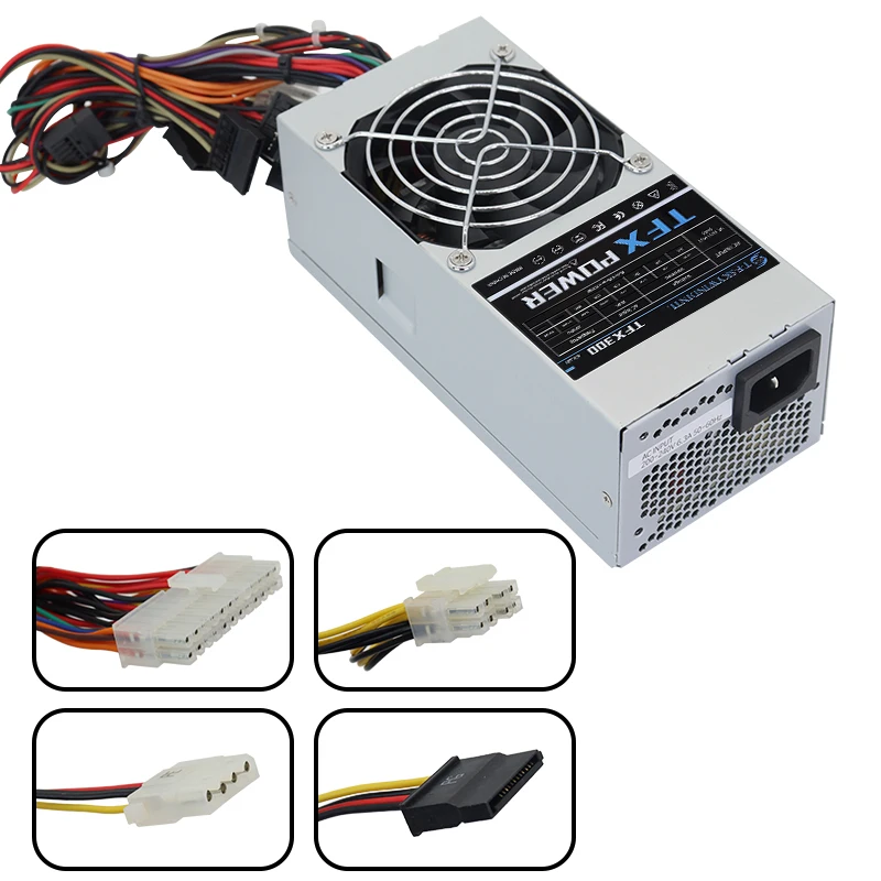 TFX 300W 400W PC 전원 공급 20+4Pin 비 모듈식 컴퓨터 데스크톱 작은 컴퓨터 cases115-230V를 위해 적합한 활동적인 PFC PSU