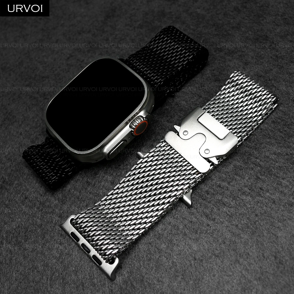Premium Stainless Steel Mesh Strap with Secure Parachute Buckle
