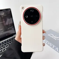 Sleek Hard PU Leather Skin Ultra-Thin Protective Phone Case for Find X8 Pro (White)