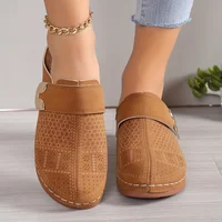 Chic Womens Wedge Sandals - Effortless Slip-On Platform Shoes with Comfort Cushioning for Casual Style - Image 3