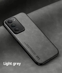 Ultra - Thin Fashion Leather Magnetic Protection Case for Redmi 15 5G 169mm (Light Gray)