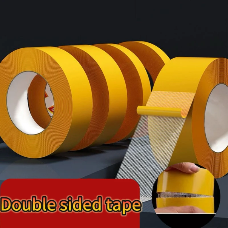 Ultra-Durable Mesh Double-Sided Tape - High-Temperature, Waterproof, Strong Adhesive for Carpets & Home Repair