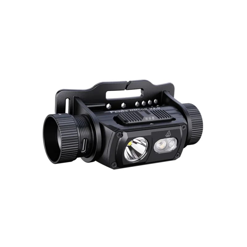 Fenix HM60R V2.0 1600 루멘 충전식 헤드램프, USB-C 고속 충전, 스포트라이트 및 투광등