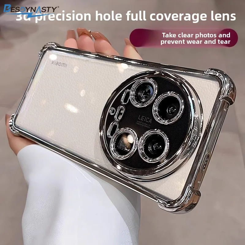 Electroplating Transparent Shockproof Case with Built-in Lens Film