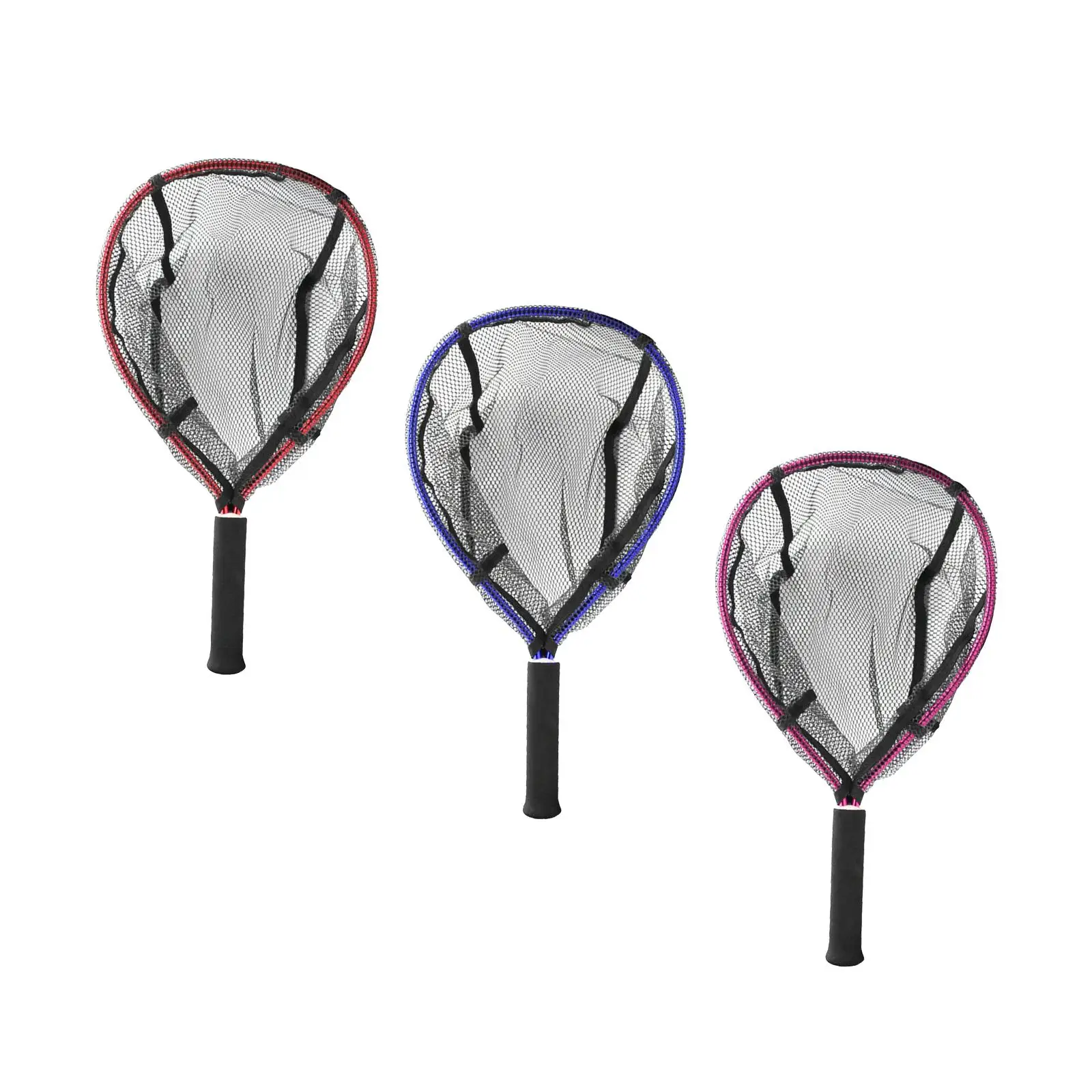 

Ручная рыболовная сеть для посадки, треугольная Нескользящая рукоятка, удобная нейлоновая сетка для рыбалки