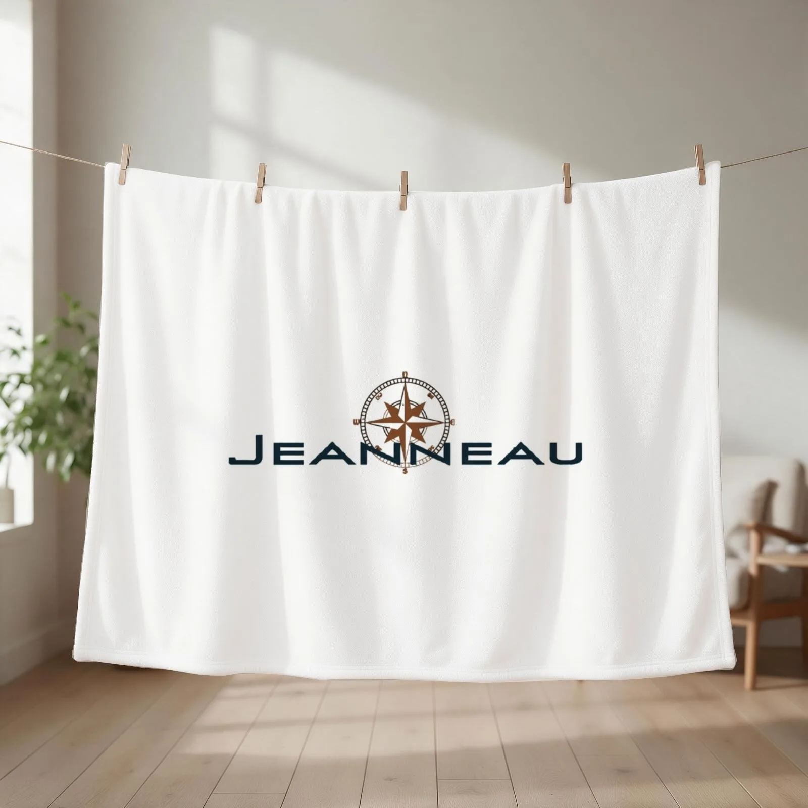 Luxurious Jeanneau Sailing Yacht Throw Blanket